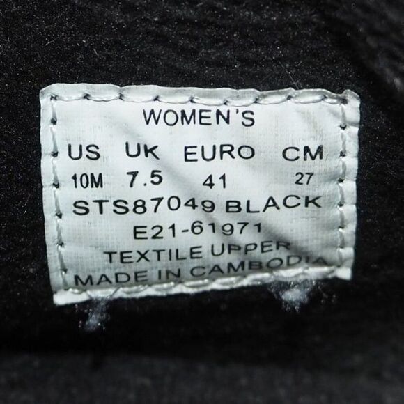 Sperry Moc Sider Quilted Slip-on Casual Shoes Black STS87049 Women's 10M - Picture 10 of 11